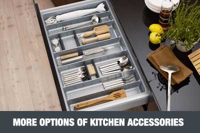 Kitchen Accessories Bottle Rack Waste Bin Cutlery Tray Dish Kitchen Accessories