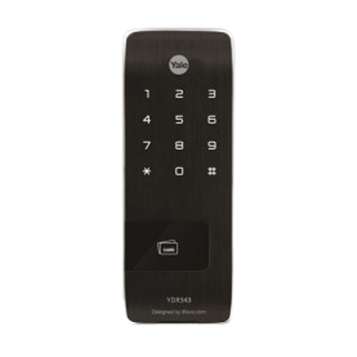 Buy Digital Vertical Rim Lock With Rf Card And Touch Key Black
