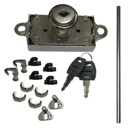 Buy Rotating Bar Lock+Accessories+Bar Rod(1200mm)Nickel Plated 25mm Online in India