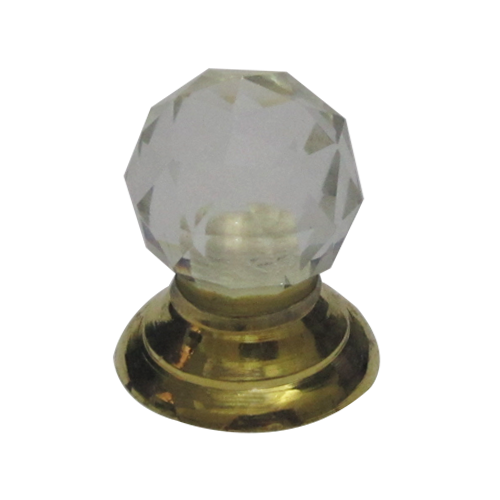 Buy Crystal Knob Gold Finish 25mm Online in India from