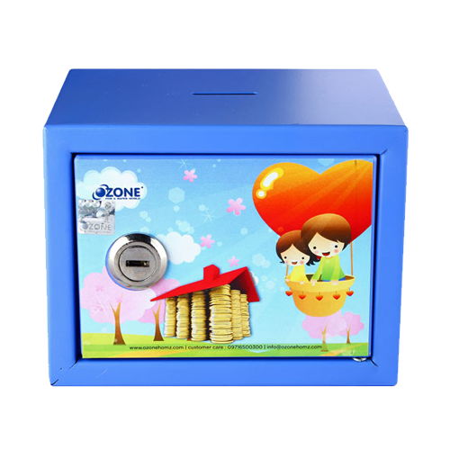 Buy Kids Money Bank Safe Weight 0.800kg Blue Colour Online in India Benzoville Ozone