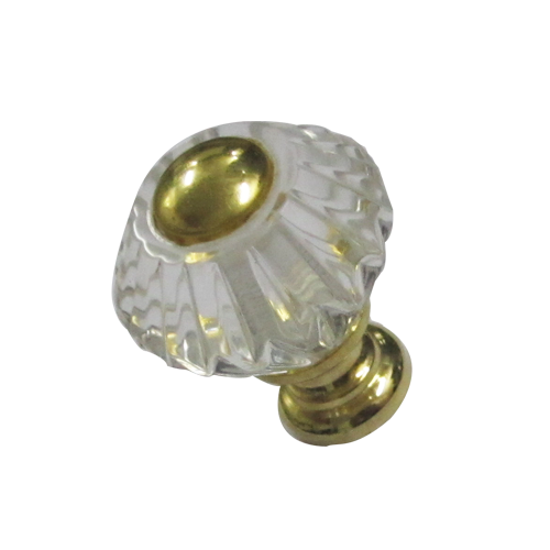 Buy Diamond Crystal KnobSize 35mm Transparent/Gold Finish Online in INDIA from Benzoville