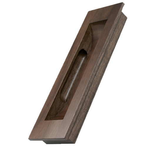 Wooden Flush Handle Wallnut lacquered Online in India