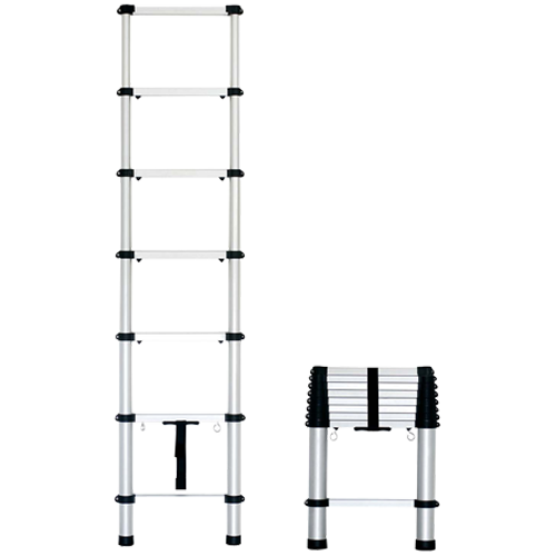 Buy Telescopic Folding Ladder Aluminum Finish Online in India