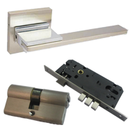 Door handles with Lock - SS Finish
