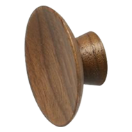 OLYMPIA Cabinet Knob - 20mm - Wood Waln