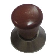 Cabinet Knob - Teak Wood/Stainless Stee