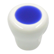 Cabinet Knob - 26mm - White/Blue Colour