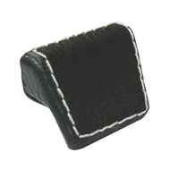 Cabinet Leather Knob  - 40mm - Black Co