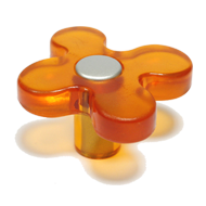 Cabinet Knob - 50mm - Orange/White Alum