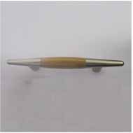 wooden Cabinet Handle - CC: 65mm - SS/