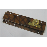 Baby Latch - Brown/Gold Finish - Size -