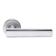SHADOW Lever Handle on Rose in Polished