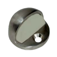 Door Stopper - with rubber stop - Brass