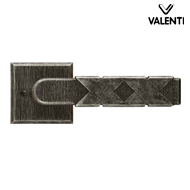 FLAVIA Door Lever Handle on rose - Anti