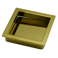 Flush Cabinet Handle - 76mm - PVD Gold 