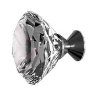 Cabinet Knob - 30mm - Clear Crystal/Chr