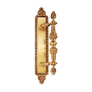 MATERA  Pull Handle W/ Plate - Old Gold