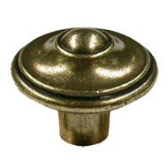 Antique Brass Trumbled Knob