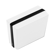 Cabinet Knob - 30mm - Pure White & Blac