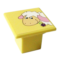 Yellow Colour Sheep Design Kids Cabinet