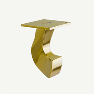 BRECCIA Furniture Leg - 3" - PVD Gold C