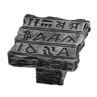 Impala Hieroglyphics Cabinet Knob in An