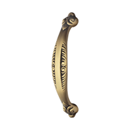 Lady Door Pull Handle - French Gold Fin