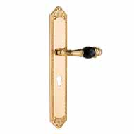 Urbe Door lever handles set with Swarov