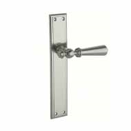 Door lever handles set on plates - Sati