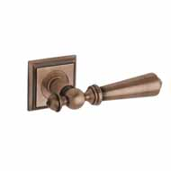 Door lever handles set on roses - Antiq
