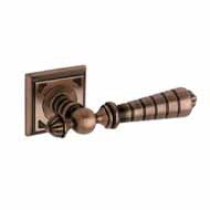 Door lever handles set on roses - Oxid 