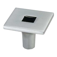 Cabinet Knob - 35mm - Matt Chrome & Bl