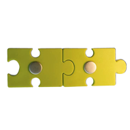 Kids Cabinet Double Puzzle Handle in Gr