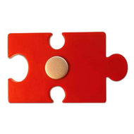Puzzle Kids Knob in Red Colour