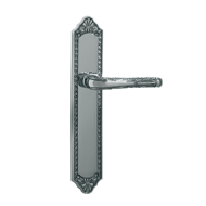 Door lever handles plates with keyhole 