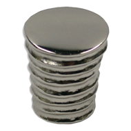 Cabinet Knob - 25mm - Bright Nickel Fin