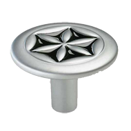 Cabinet Knob - 40mm - Matt Chrome and B