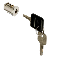 Cylinder Core  - 1 Flap Key - Brass Nic