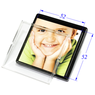Kids Photo Frame Cabinet Knob in Bright