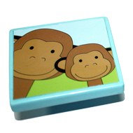 Monkey design Sky Blue Cabinet Knob