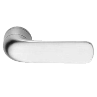 HORIZON Lever Handle on Rose in Satin N