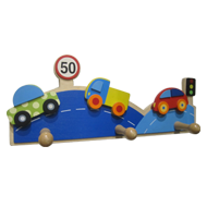Kids Colorful Car Hook - 3 Peg - Multic