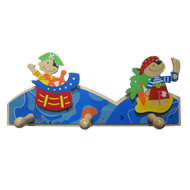 Kids Colorful Hook - 3 Peg - Multicolor