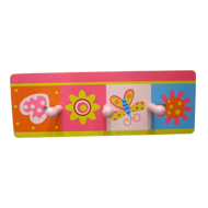 Kids Colorful Hook - 3 Peg - Multicolou