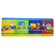 Kids Colorful Car-train Hook - 3 Peg -