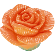 Orange Rose Cabinet Knob for 
