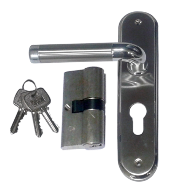 OLIVER Door Lever Handle on Plate with