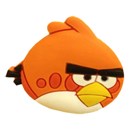 Kids Angry Bird Cabinet Knob Orange Col