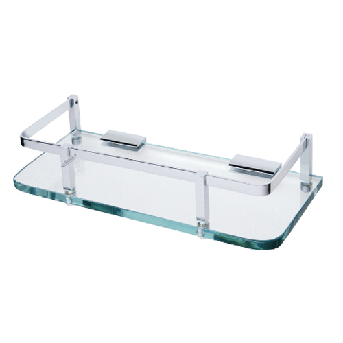 Buy Front Glass Shelf 16X5 Inch Chrome Plated Finish Online in India